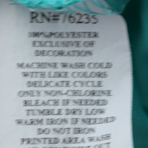 Golf America Aqua & Purple Sleeveless Polo Shirt Sz XL - Picture 8 of 8